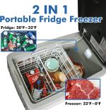 AJ30 Portable Refrigerator,Portable Freezer,32 Quart(30L) Electric Cooler,Car Refrigerator,12/24V DC Cable & 110/240V AC,Car Fridge for Camping,Truck,RV,Travel,Fishing,3-YEAR Warranty - Image 9