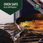 HexClad 6 Piece Hybrid Stainless Steel Cookware Pan Set 8 inch, 10 inch, 12 inch with Glass Lids, Size: One size, Black - Image 10